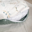 Pernă pentru gravide „Mix de flori menta” – confort în sarcină (4)